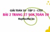 Giải bài 2 trang 27 Toán 10 tập 1 SGK Chân trời sáng tạo: Mệnh đề